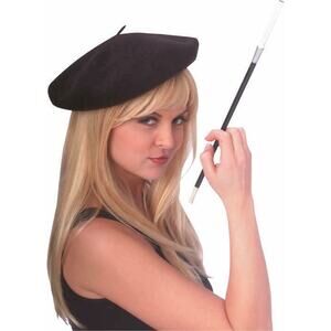 ADULT FRENCH BROWN BERET HAT ARTIST HIPSTER HALLOWEEN COSTUME ACCESSORY RU49220